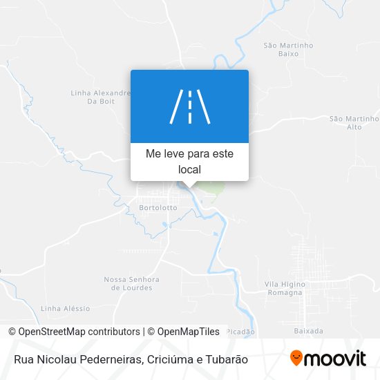 Rua Nicolau Pederneiras mapa