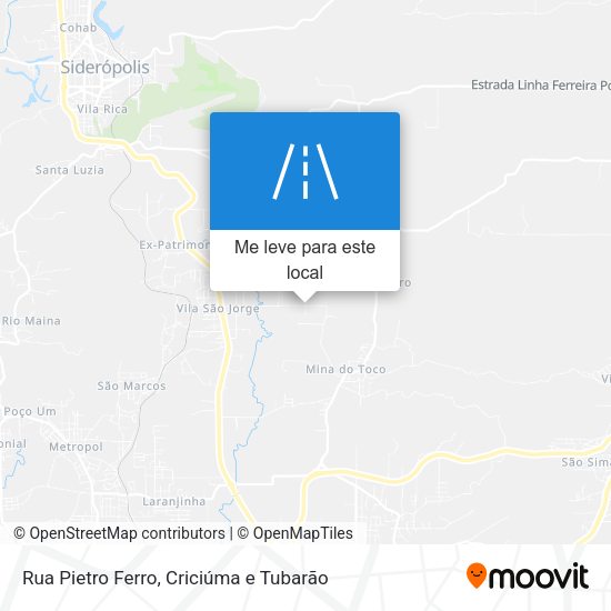 Rua Pietro Ferro mapa