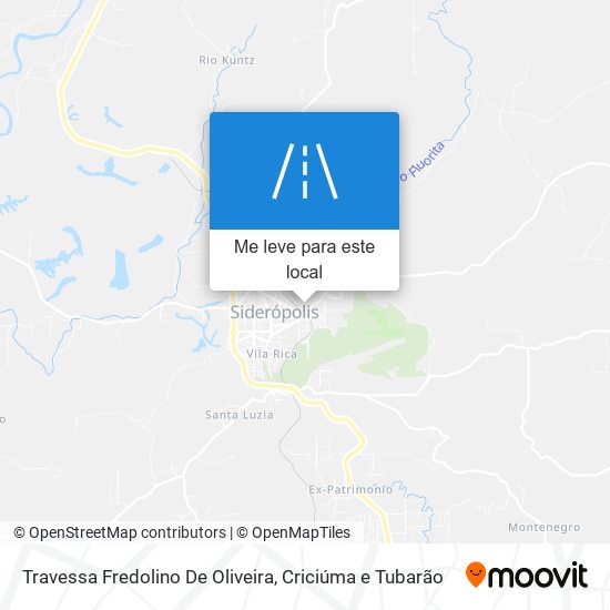 Travessa Fredolino De Oliveira mapa