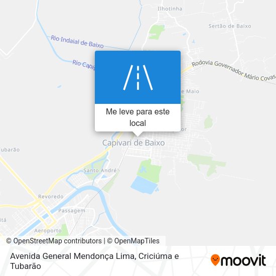 Avenida General Mendonça Lima mapa