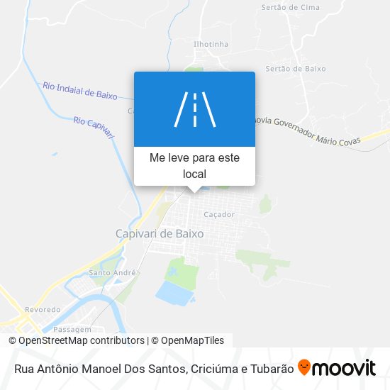Rua Antônio Manoel Dos Santos mapa