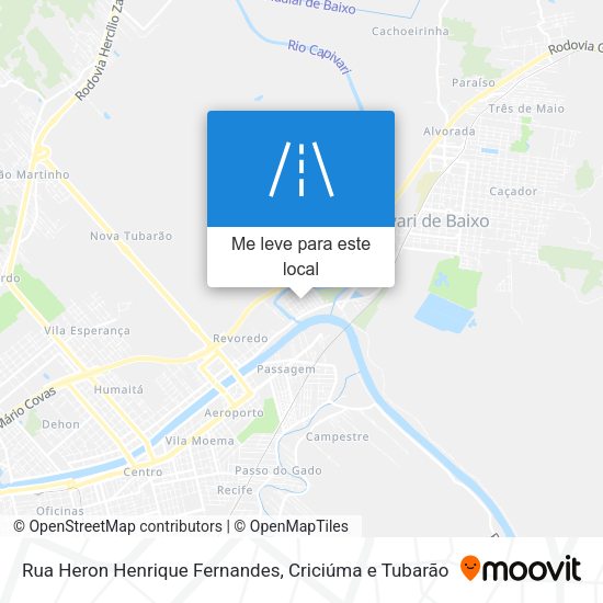 Rua Heron Henrique Fernandes mapa