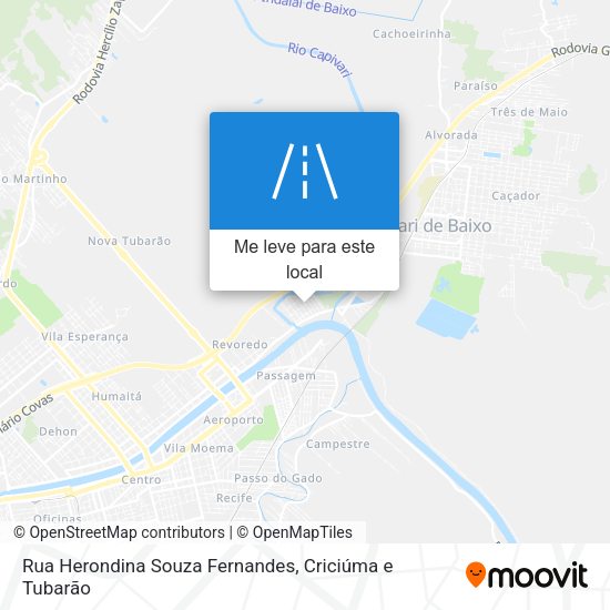 Rua Herondina Souza Fernandes mapa