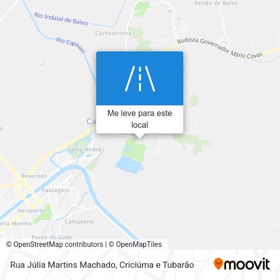 Rua Júlia Martins Machado mapa