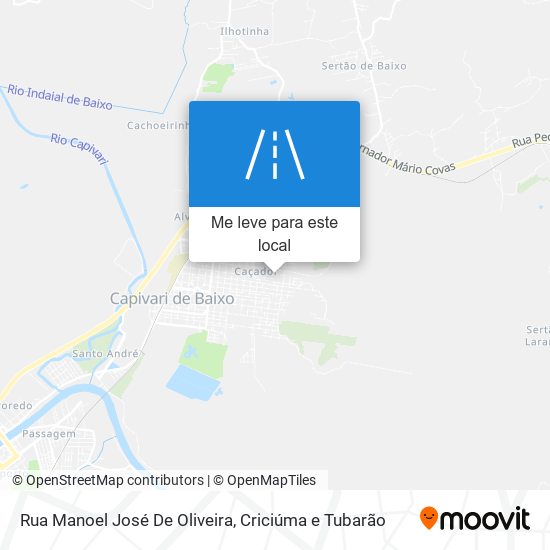 Rua Manoel José De Oliveira mapa