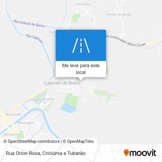 Rua Orion Rosa mapa