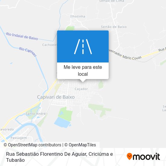 Rua Sebastião Florentino De Aguiar mapa