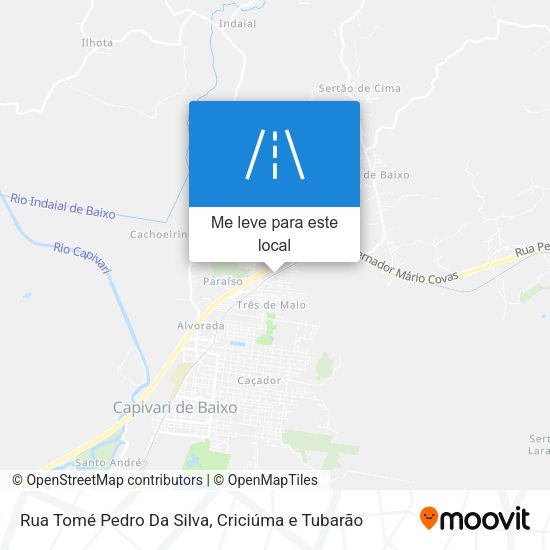 Rua Tomé Pedro Da Silva mapa