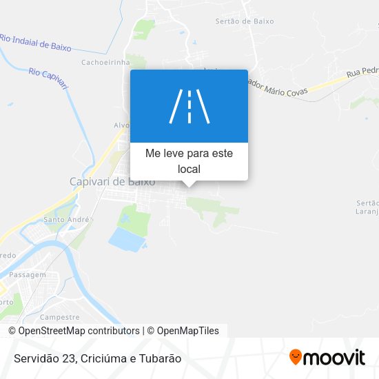 Servidão 23 mapa