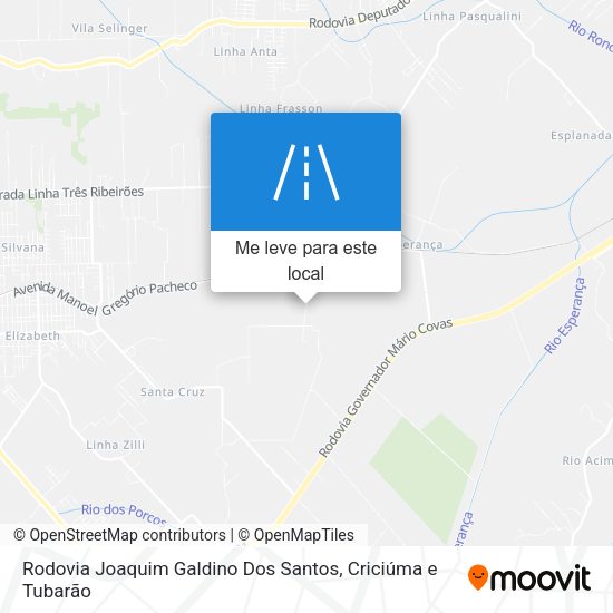 Rodovia Joaquim Galdino Dos Santos mapa