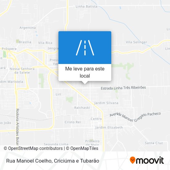 Rua Manoel Coelho mapa