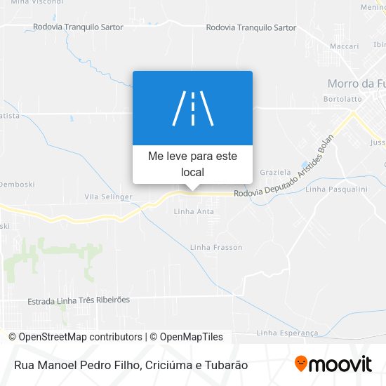 Rua Manoel Pedro Filho mapa