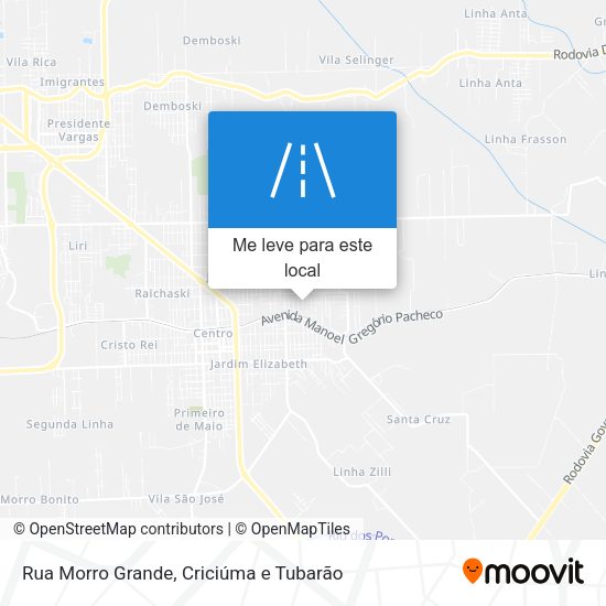 Rua Morro Grande mapa