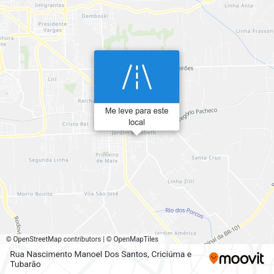 Rua Nascimento Manoel Dos Santos mapa