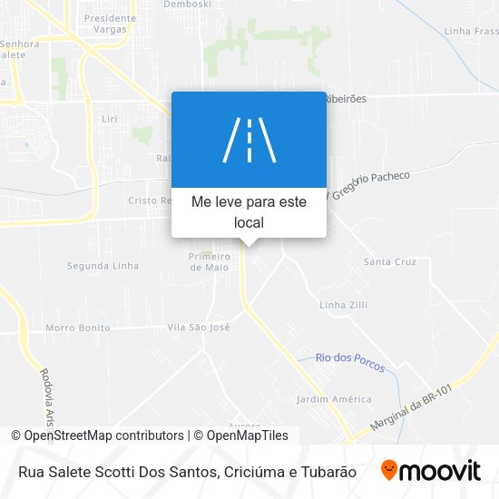 Rua Salete Scotti Dos Santos mapa