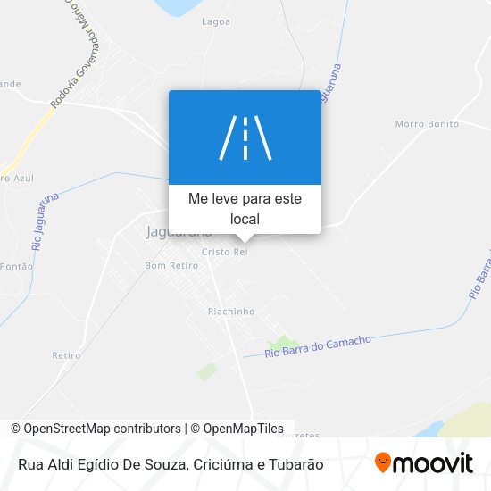 Rua Aldi Egídio De Souza mapa