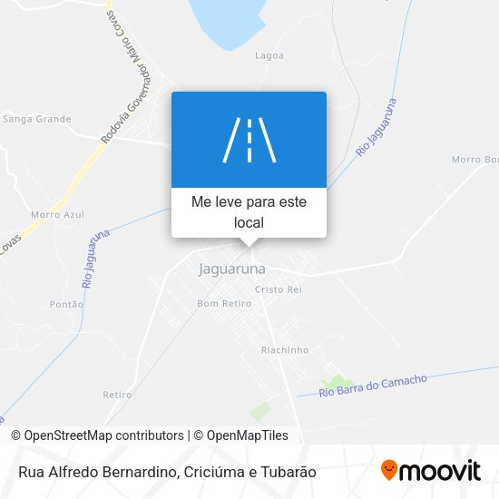 Rua Alfredo Bernardino mapa