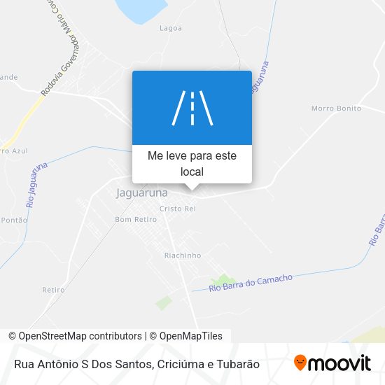 Rua Antônio S Dos Santos mapa