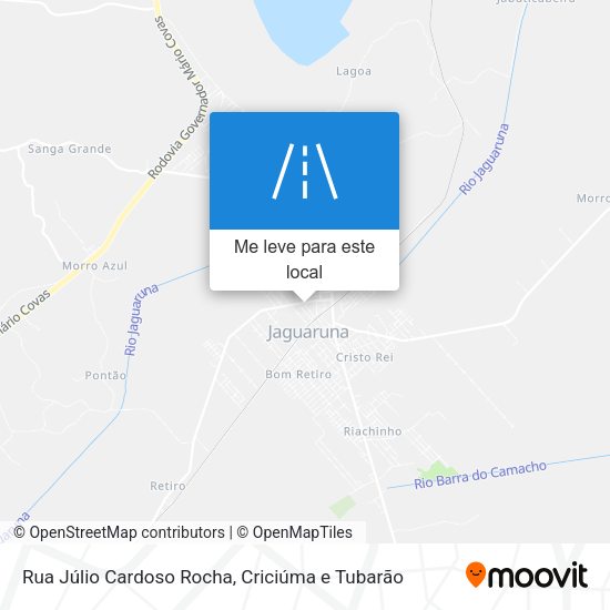 Rua Júlio Cardoso Rocha mapa