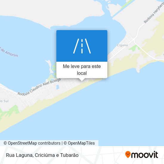 Rua Laguna mapa