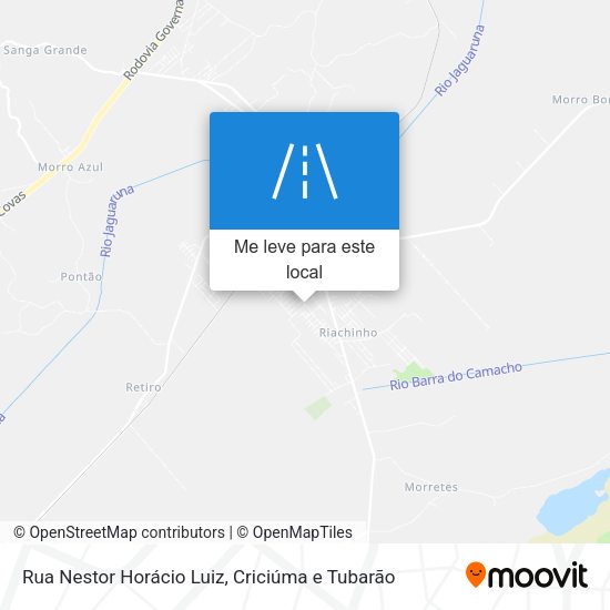 Rua Nestor Horácio Luiz mapa