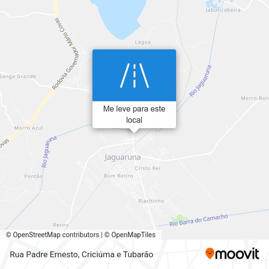Rua Padre Ernesto mapa