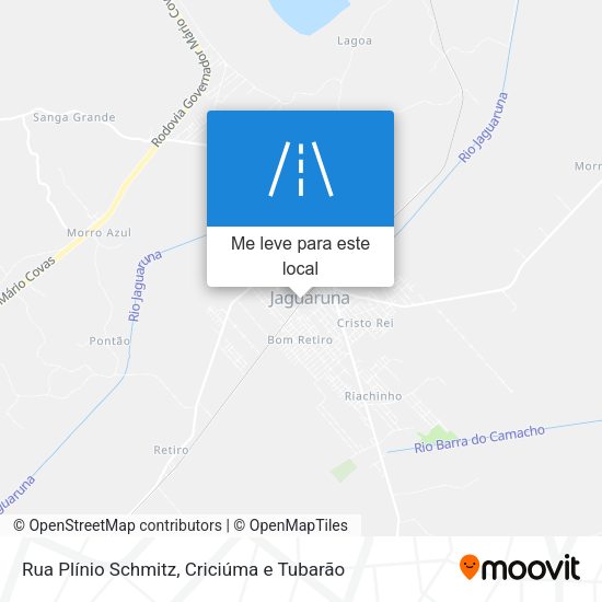 Rua Plínio Schmitz mapa