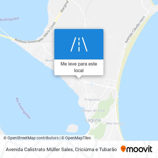 Avenida Calistrato Müller Sales mapa