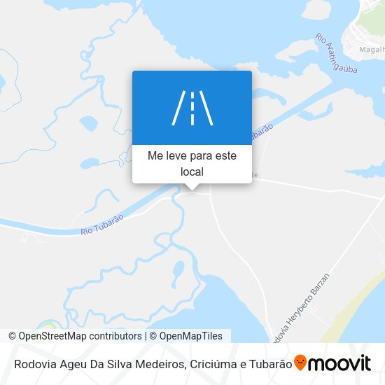 Rodovia Ageu Da Silva Medeiros mapa