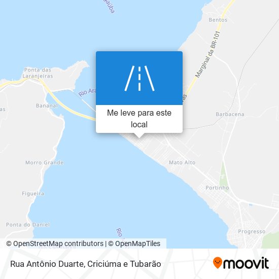 Rua Antônio Duarte mapa