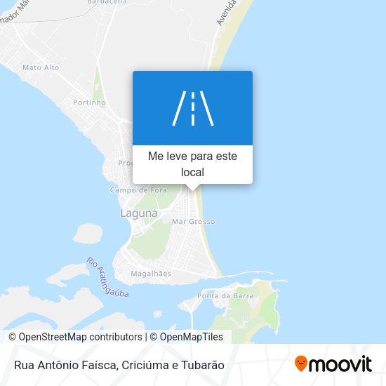 Rua Antônio Faísca mapa