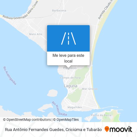 Rua Antônio Fernandes Guedes mapa