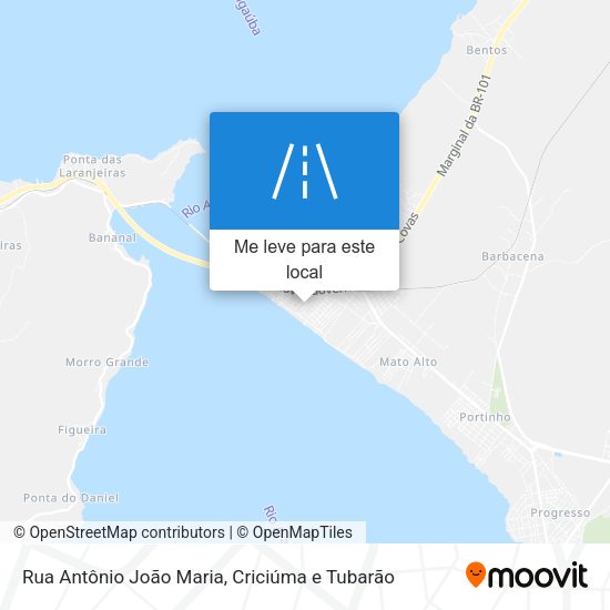 Rua Antônio João Maria mapa