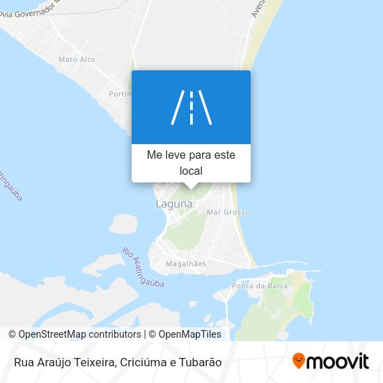 Rua Araújo Teixeira mapa