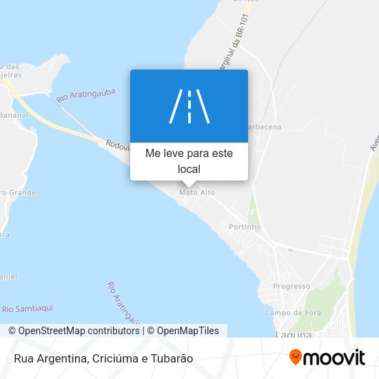 Rua Argentina mapa
