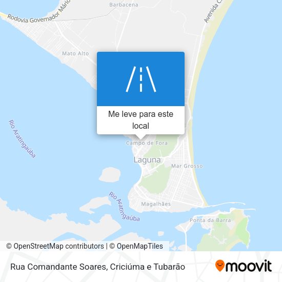 Rua Comandante Soares mapa
