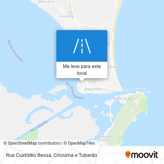 Rua Custódio Bessa mapa