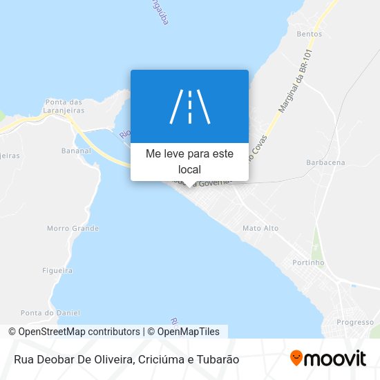 Rua Deobar De Oliveira mapa