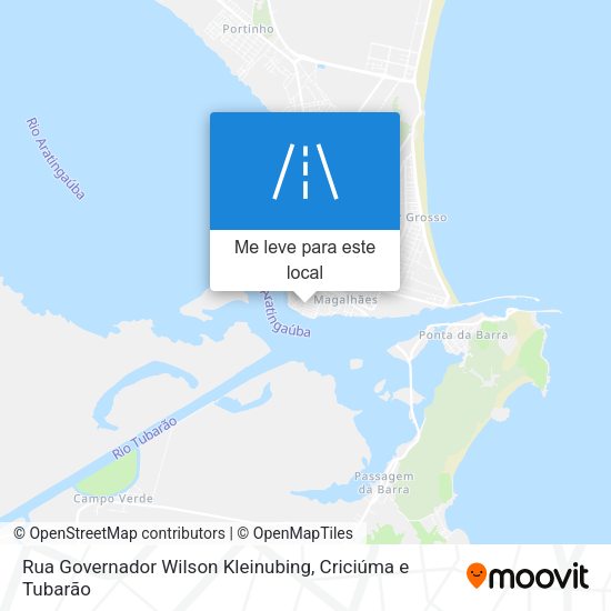 Rua Governador Wilson Kleinubing mapa