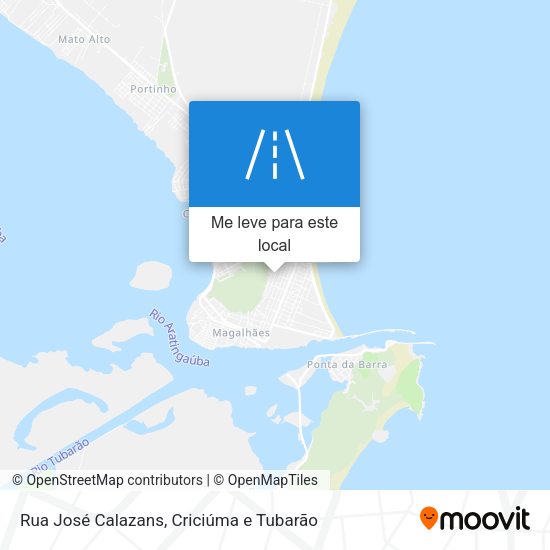 Rua José Calazans mapa