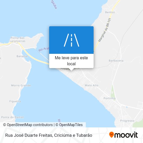 Rua José Duarte Freitas mapa