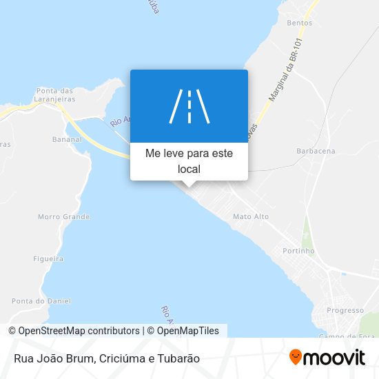 Rua João Brum mapa