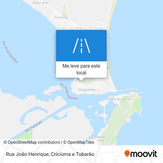 Rua João Henrique mapa