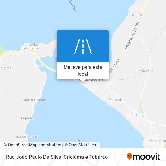 Rua João Paulo Da Silva mapa