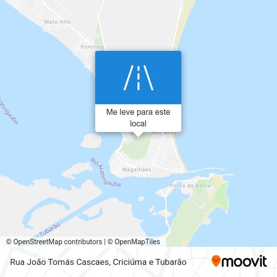 Rua João Tomás Cascaes mapa