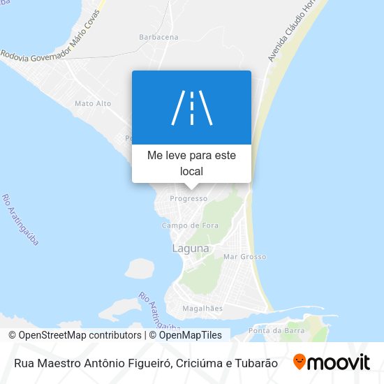 Rua Maestro Antônio Figueiró mapa