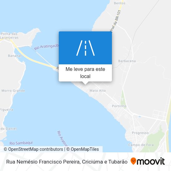 Rua Nemésio Francisco Pereira mapa