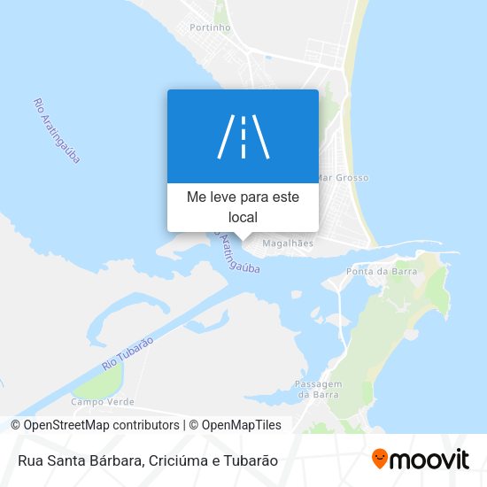 Rua Santa Bárbara mapa