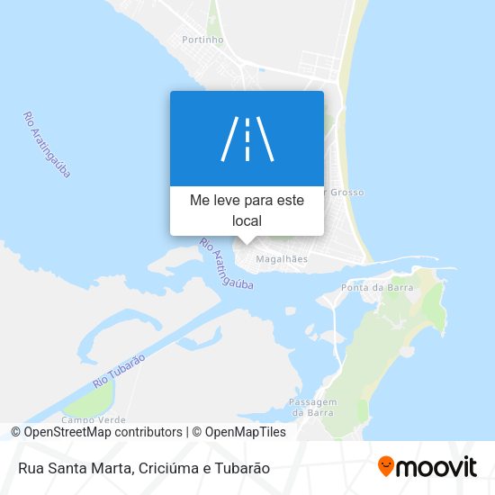 Rua Santa Marta mapa