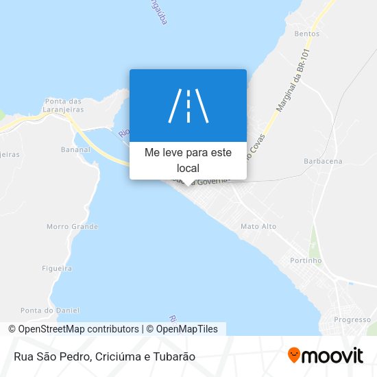 Rua São Pedro mapa